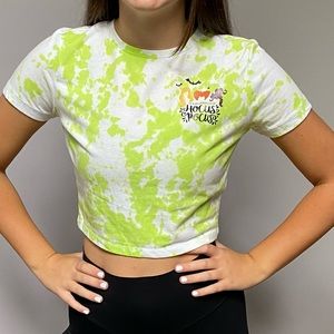Acid wash glow in the dark Hocus Pocus crop top